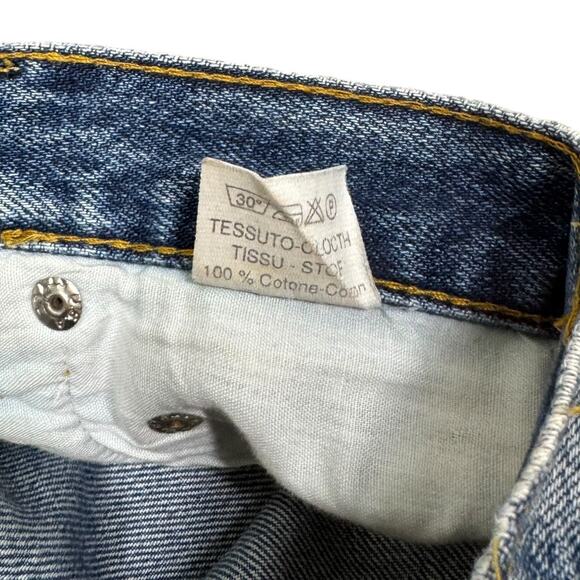 Levi's Reworked Custom Daisy Dukes Blue Jean Cutoffs Shorts 28 Casual High Rise - Picture 4 of 4